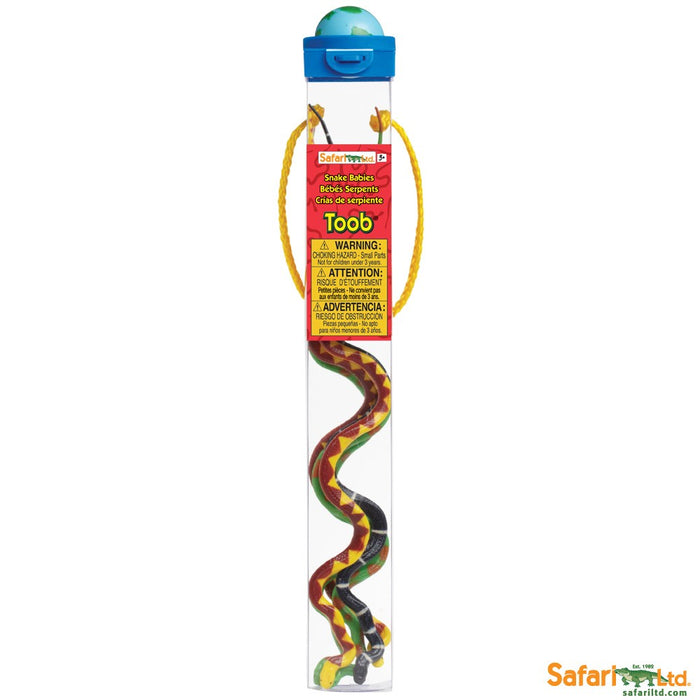 Safari Ltd TOOBS Painted Miniature Figure, 5 Pieces - Snake Babies