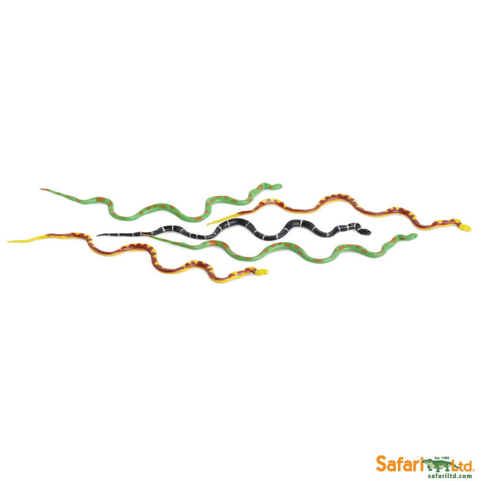 Safari Ltd TOOBS Painted Miniature Figure, 5 Pieces - Snake Babies