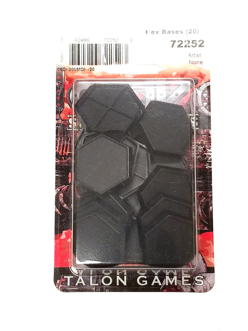 Reaper Miniatures 1" CAV Hex Gaming Base (20 Pcs) #72252 for Reaper Mini Figures
