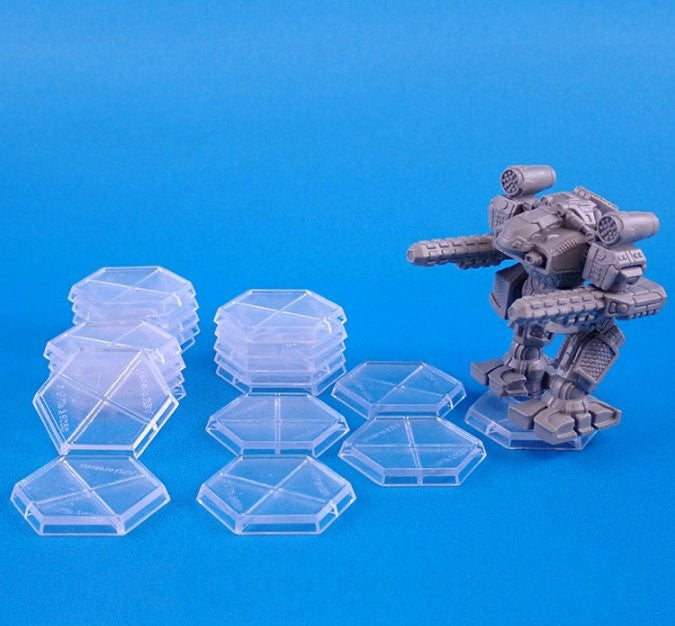 Reaper Miniatures 30mm Clear Plastic Hex Bases (20) #72312 CAV Strike Operations