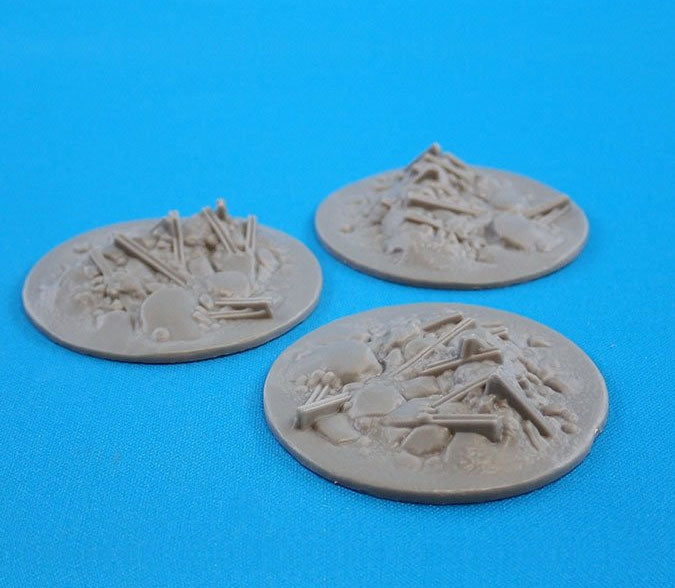 CAV: Strike Operations Battlefield Terrain Debris (3) #72601 Unpainted Plastic