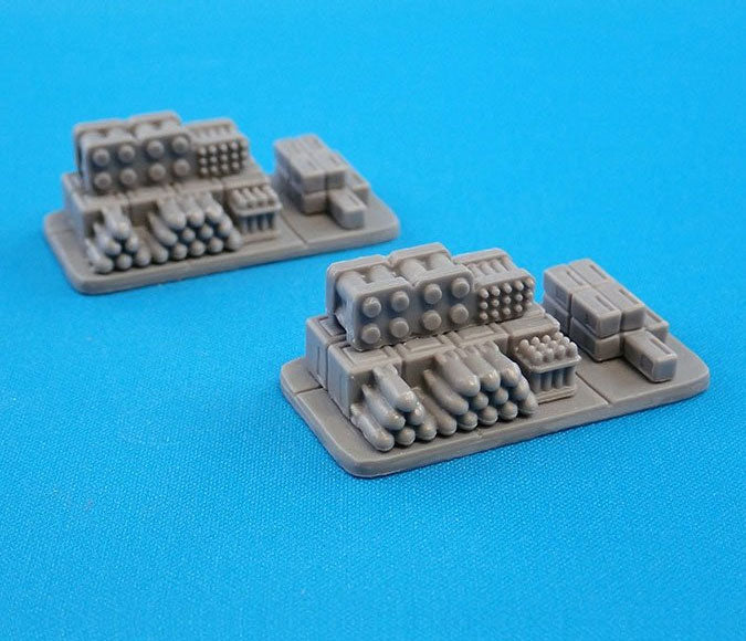 CAV: Strike Operations Battlefield Terrain Ammo Dump (2) #72607 Unpainted Plastic