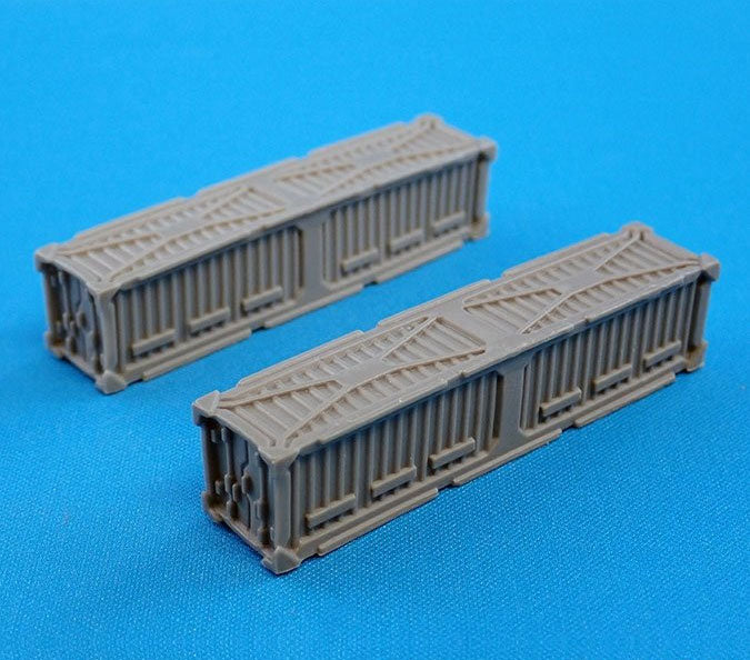 CAV: Strike Operations Battlefield Terrain Long Shipping Container (2) #72609 Unpainted Plastic