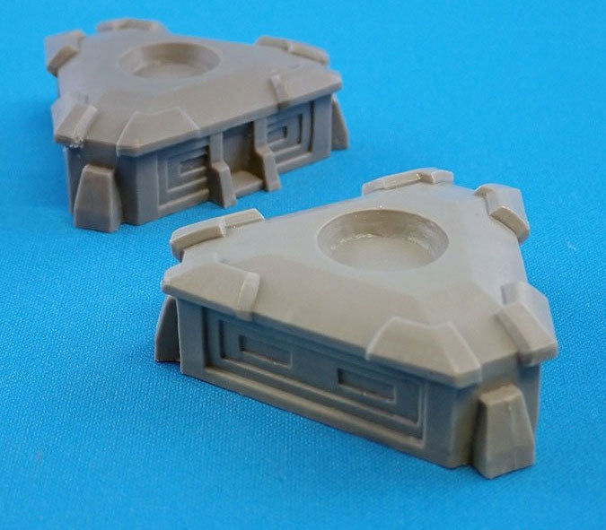 CAV: Strike Operations Battlefield Terrain Bunker (2) #72615 Unpainted Plastic