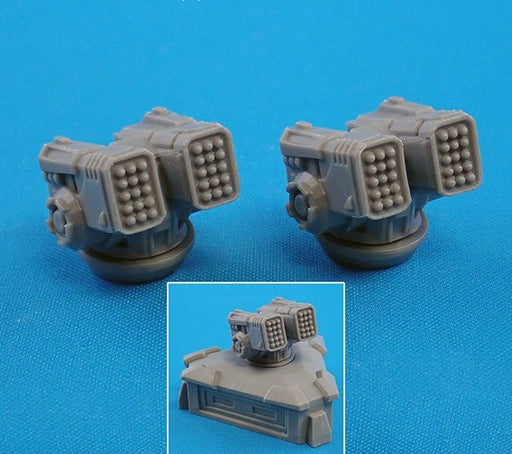 CAV: Strike Operations Battlefield Terrain Turret: Rocket (2) #72618 Unpainted Plastic