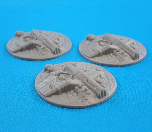 CAV: Strike Operations Battlefield Terrain Wrecked Aircraft (3) #72624 Unpainted Plastic