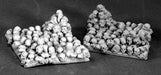 Reaper Miniatures 40mm Square Skull Bases (2 Pieces) #74022 Unpainted Metal