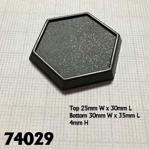 Reaper Miniatures 1" Hex Plastic Gaming Base (20 Pcs) #74029 Accessory