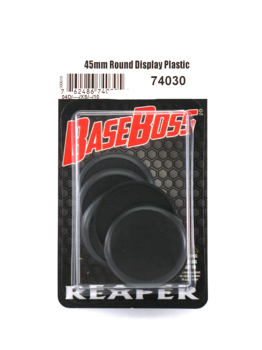 Reaper Miniatures 45mm Round Plastic Display Base (10 Pieces) #74030 Accessory