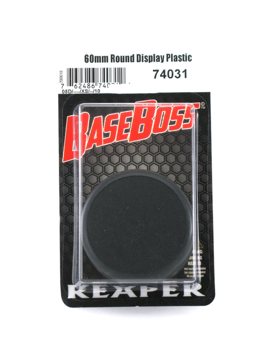 Reaper Miniatures 60mm Round Plastic Display Base (10) RPG Accessory #74031