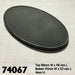 Reaper Miniatures 90mm x 52mm Oval Gaming Base (10) #74067 Accessory