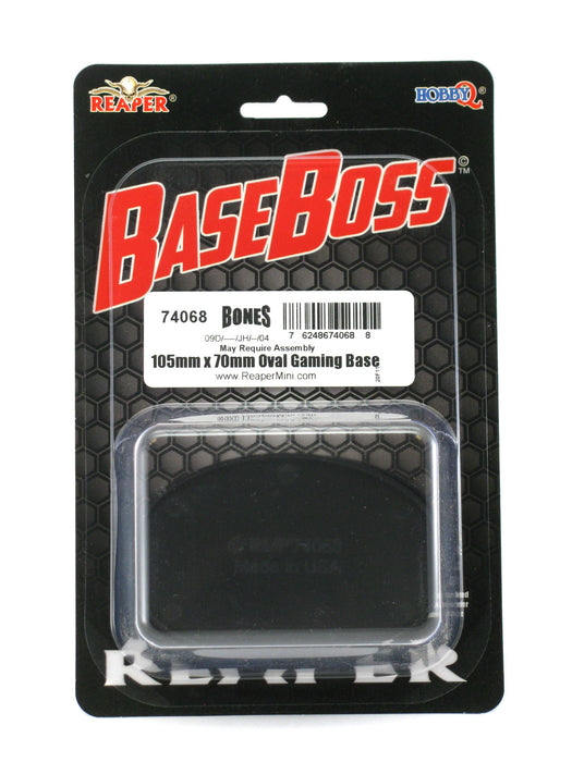 Reaper Miniatures 105mm x 70mm Oval Gaming Base (4) #74068 Accessory