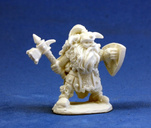 Reaper Miniatures Fulumbar, Dwarf Warrior #77011 Bones Unpainted Plastic Figure