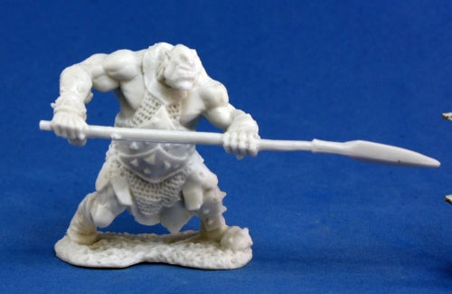Reaper Miniatures Orc Hunter (Spear) #77045 Bones Unpainted Plastic Mini Figure
