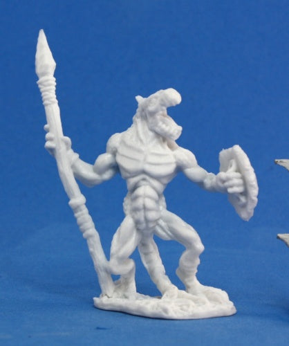 Reaper Miniatures Lizardman Warrior #77050 Bones Unpainted Plastic Mini Figure