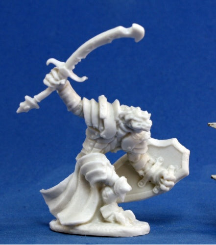 Reaper Miniatures Dragonman Warrior #77060 Bones Unpainted Plastic Mini Figure