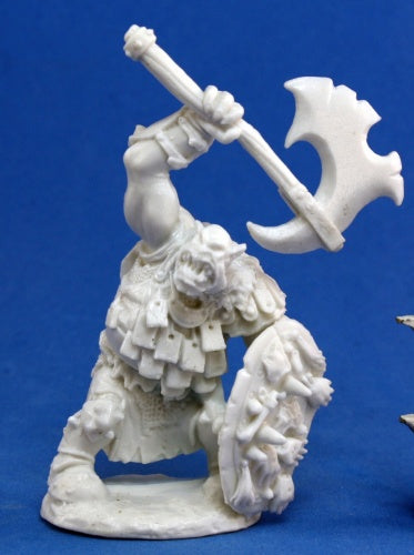 Reaper Miniatures Kavorgh, Orc Warboss #77064 Bones Unpainted Plastic Figure