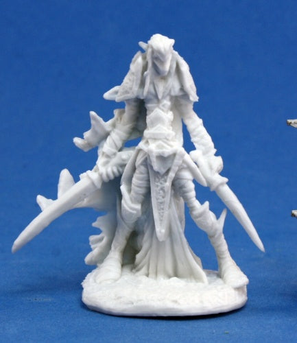 Reaper Miniatures Dark Elf Warrior #77124 Bones Unpainted Plastic Mini Figure