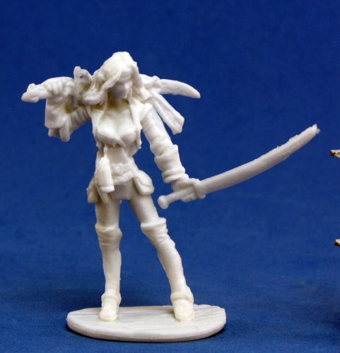 Reaper Miniatures Finaela, Female Pirate #77131 Bones Unpainted Plastic Figure