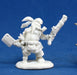Reaper Miniatures Gruff Grimecleaver, Dwarf Pirate #77133 Bones Unpainted Figure