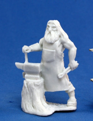 Reaper Miniatures Townsfolk:Blacksmith #77142 Bones Plastic D&D RPG Mini Figure