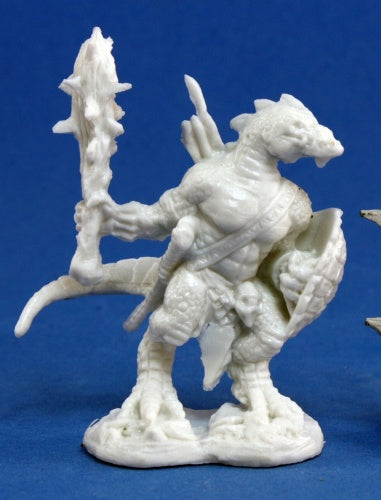 Reaper Miniatures Lizardman Warrior #77155 Bones Unpainted Plastic Mini Figure