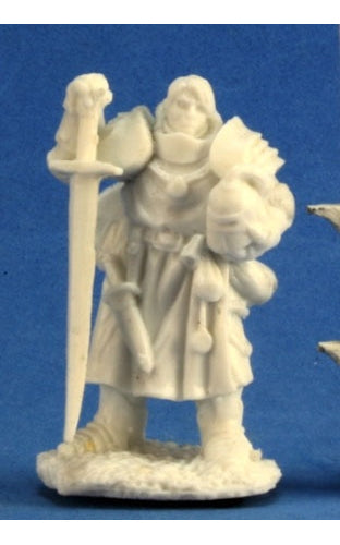 Reaper Miniatures Erick, Paladin Initiate #77197 Bones Unpainted Plastic Figure