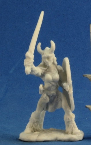 Reaper Miniatures Ingrid, Female Viking #77225 Bones Unpainted Plastic Figure