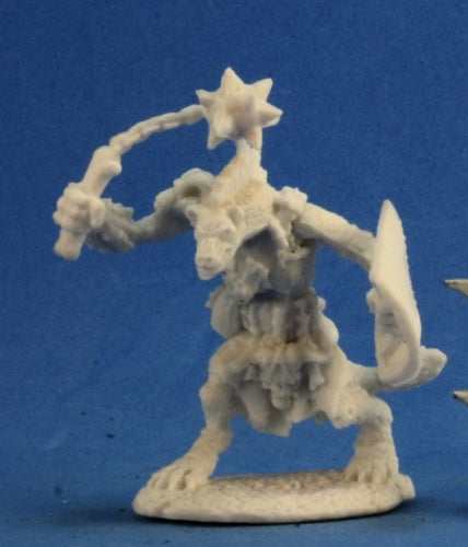 Reaper Miniatures Boneflail, Gnoll Cleric #77234 Bones Unpainted Plastic Figure