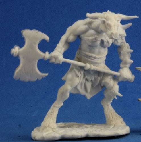 Reaper Miniatures Bloodhoof, Minotaur Barbarian #77251 Bones Unpainted Figure