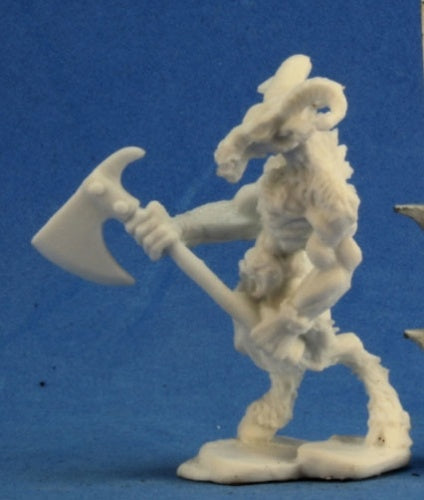 Reaper Miniatures Beastman Warrior 1 #77252 Bones Unpainted Plastic Mini Figure