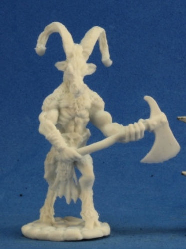 Reaper Miniatures Beastman Warrior 2 #77253 Bones Unpainted Plastic Mini Figure
