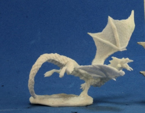 Reaper Miniatures Dragon Hatchling Black #77273 Bones Unpainted Plastic Figure