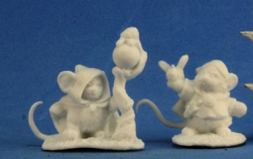 Reaper Miniatures Mousling Druid and Beekeeper #77290 Bones Unpainted Figure
