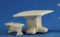 Reaper Miniatures Table And Benches #77319 Bones Plastic D&D RPG Mini Figure