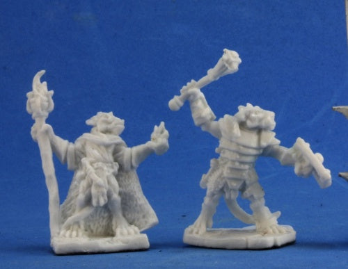 Reaper Miniatures Kobold Leaders (2) #77350 Bones Unpainted Plastic Mini Figure