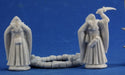 Reaper Miniatures Cultists And Circle (3) #77351 Bones Unpainted Plastic Figure