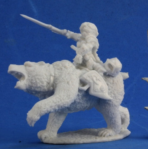 Reaper Miniatures Ursula, Dwarven Bear Rider #77353 Bones D&D RPG Mini Figure