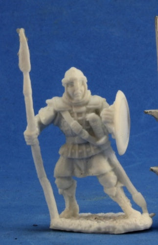 Reaper Miniatures Anhurian Spearman (3) #77359 Bones Unpainted Plastic Figure
