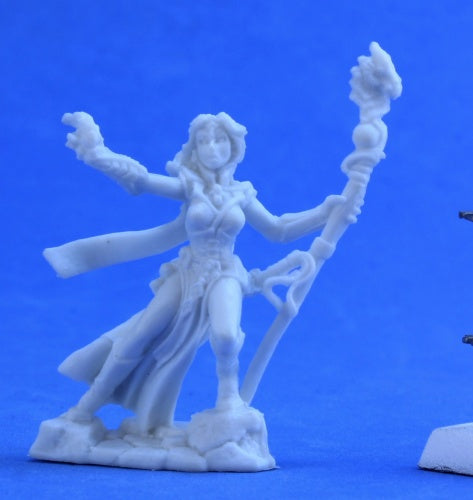 Reaper Miniatures Andriessa, Female Wizard #77386 Bones Unpainted Plastic Figure