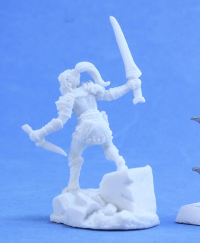 Reaper Miniatures Lanelle, Half-Elf Rogue #77387 Bones Unpainted Plastic Figure