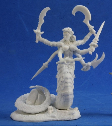 Reaper Miniatures Avukavali, Snake Demon #77393 Bones Unpainted Plastic Figure