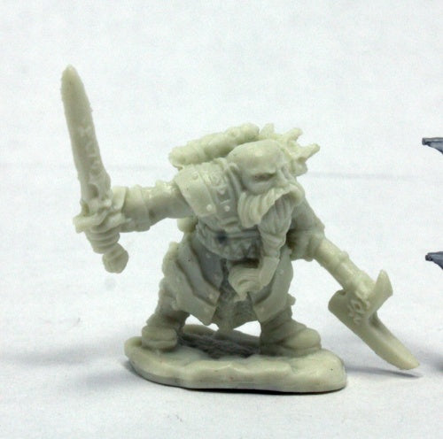 Reaper Miniatures Durgam Deepmug, Dwarf Hero #77400 Bones RPG Miniature Figure