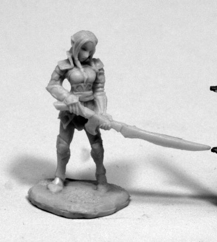 Reaper Miniatures Fiara, Elf Heroine #77409 Bones Unpainted Plastic Mini Figure