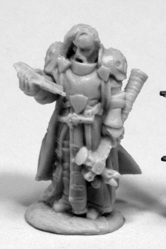 Reaper Miniatures Halbarad, Cleric #77414 Bones Unpainted Plastic Mini Figure