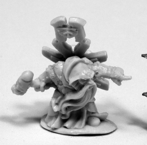 Reaper Miniatures Ivar, Dwarf Priest #77417 Bones Unpainted Plastic Mini Figure