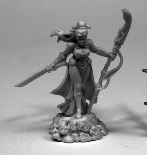 Reaper Miniatures Masumi, Demon Hunter #77440 Bones Unpainted Plastic Figure