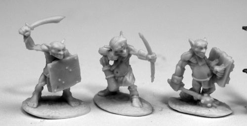Reaper Miniatures Goblin Skirmishers (6) #77445 Bones Unpainted Plastic Figure