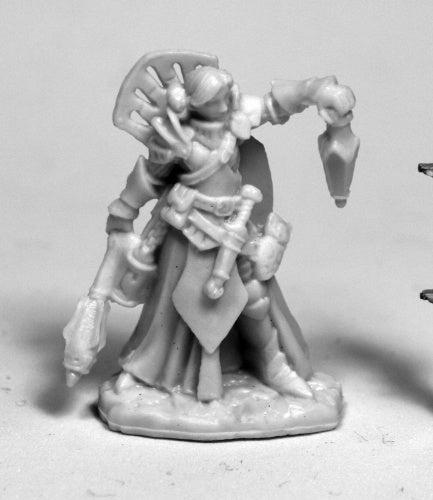Reaper Miniatures Christina, Female Cleric #77468 Bones Unpainted Plastic Figure