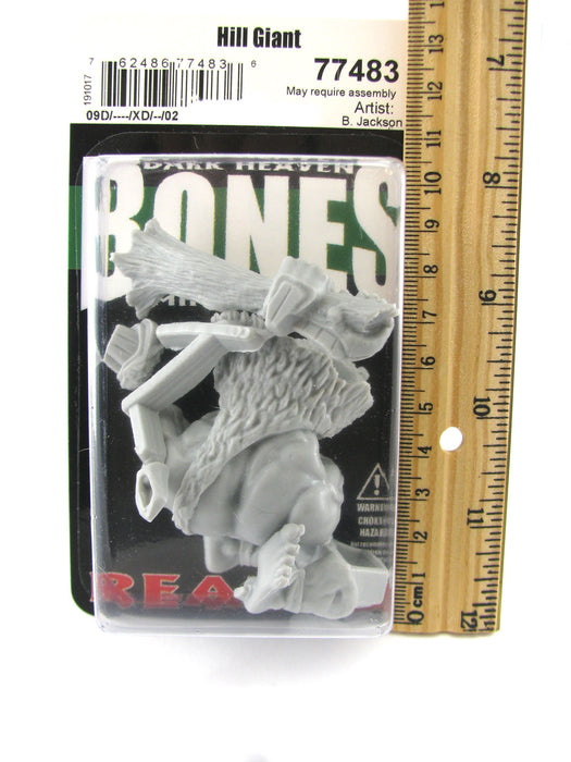Reaper Miniatures Hill Giant Lowland Chief #77483 Bones Unpainted Gray Plastic
